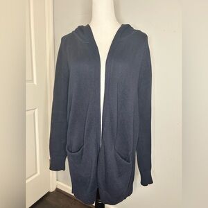 CAbi Open Front Hooded Long Line Cardiagn